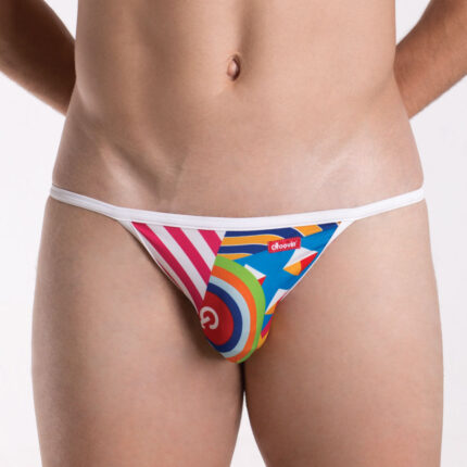 BKP1701 Bikini front - Colorful men's bikini underwear by Groovin'