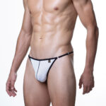 Rare view of GROOVIN’ GS1802 black G-string for men – sleek, minimalist design with soft, breathable fabric