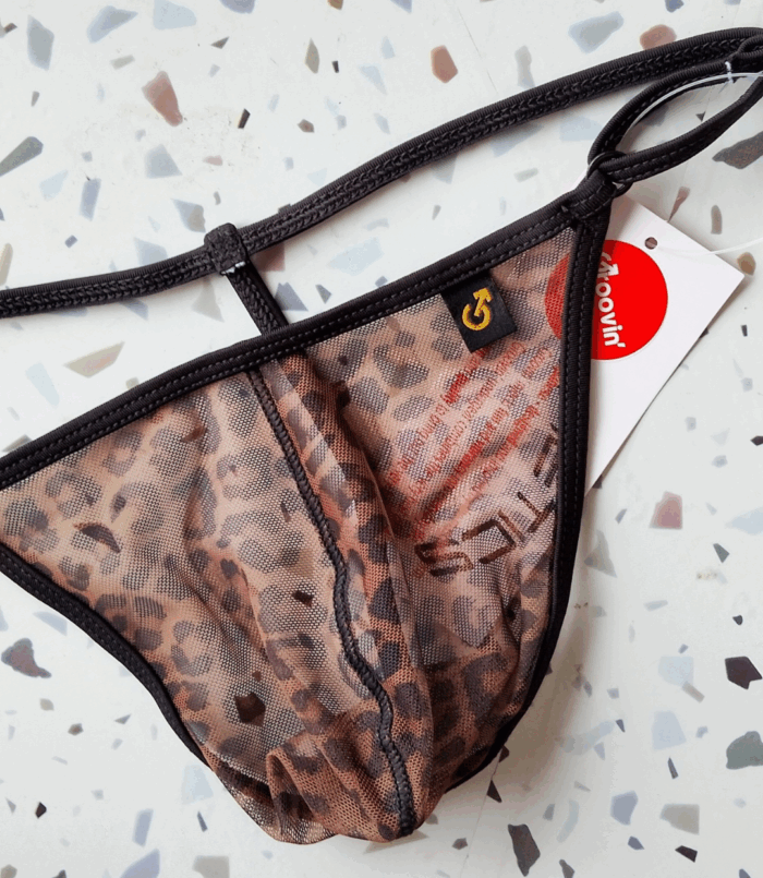 Groovin' G-String See-Through - GSL2501 Leopard - Image 3